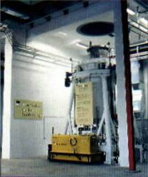 Nuclear waste Handling of capsules by an air film transporter